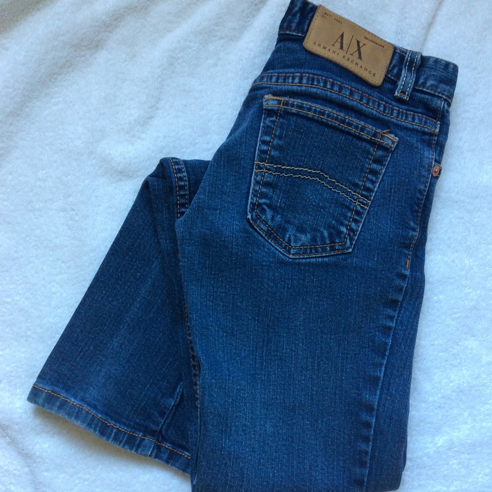 A/X Armani Exchange low rise boot cut jeans